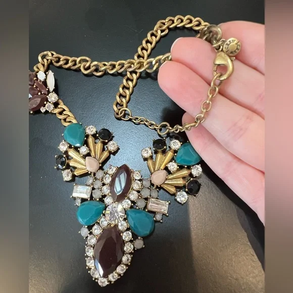 J. Crew Rhinestone Statement Necklace - Picture 3 of 5